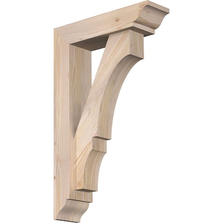 Ekena Millwork Balboa Traditional Smooth Bracket w/ Offset Brace, Douglas Fir, 5 1/2"W x 20"D x 32"H BKT0604X20X32BOA01SDF